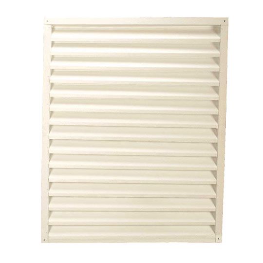 Lomanco 24" x 30" 150-Series Square Flush or Recess Mount Gable Louver White