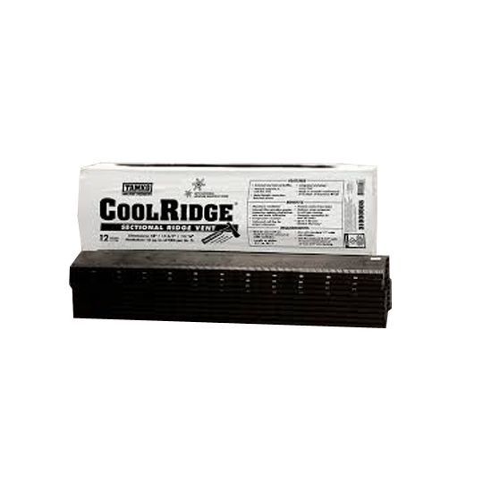 TAMKO 4' CoolRidge Sectional Ridge Vent with Nails Black