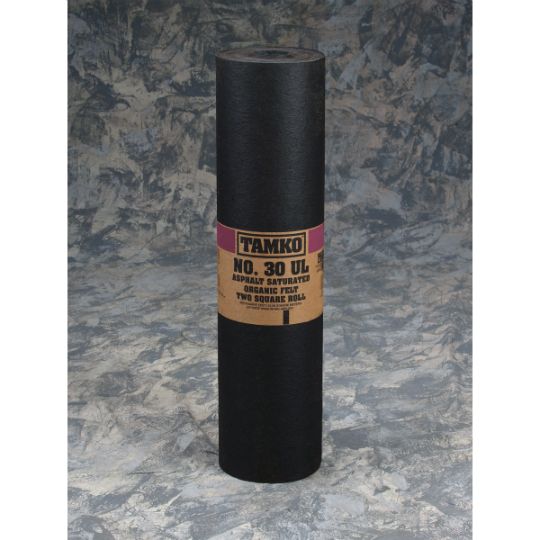 TAMKO No. 30 UL Asphalt Saturated Organic Felt - 2 SQ. Roll