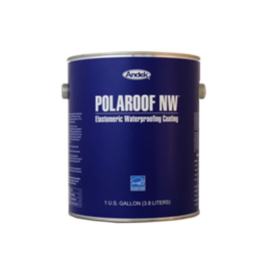 Andek POLAROOF NW Elastomeric Waterproofing Coating - 1 Gallon Pail White