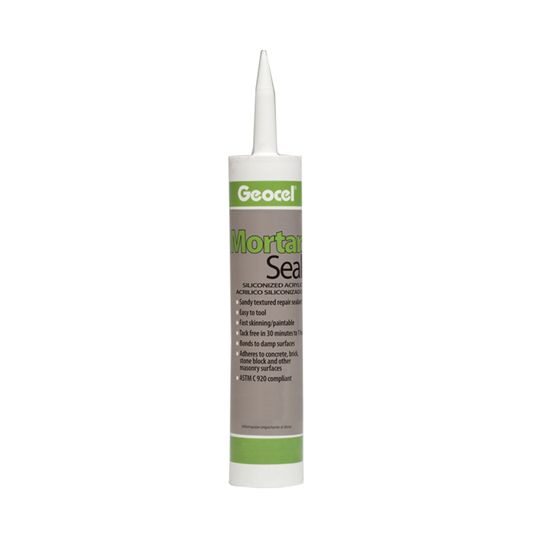 Geocel Mortar Seal Siliconized Acrylic Sealant - 10 Fl. Oz. Cartridge Grey