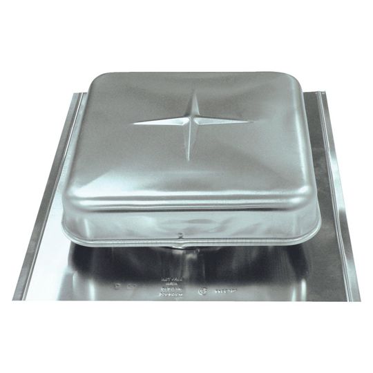 Air Vent Airhawk&reg; Galvanized Square Static Vent Mill Finish