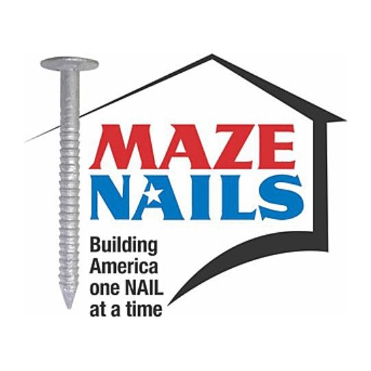 Maze Nails 8" Double Hot-Dip Galvanized Plain Shank Gutter Spikes - 50 Lb. Carton