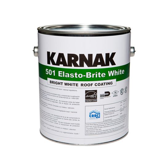 Karnak #501 Elasto-Brite Elastomeric Acrylic Roof Coating - 5 Gallon Pail Grey