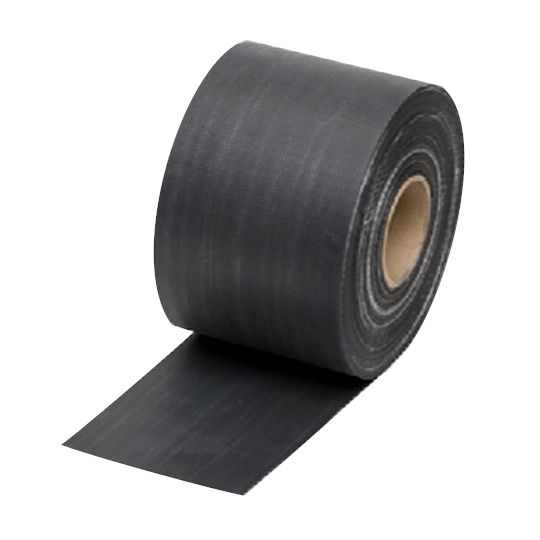 Elevate 6" x 100' RubberGard&trade; EPDM Reinforced Perimeter Fastening (RPF) Strip Black