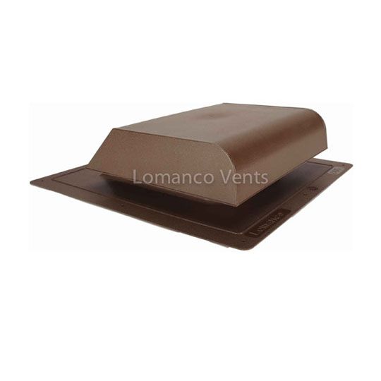 Lomanco Model-865 Slant Back Static Roof Louver Black