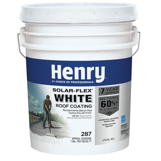 Henry Company 287 Solar-Flex Roof Coating - 5 Gallon Pail White