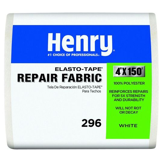 Henry Company 296 4" x 150' ElastoTape Repair Fabric White