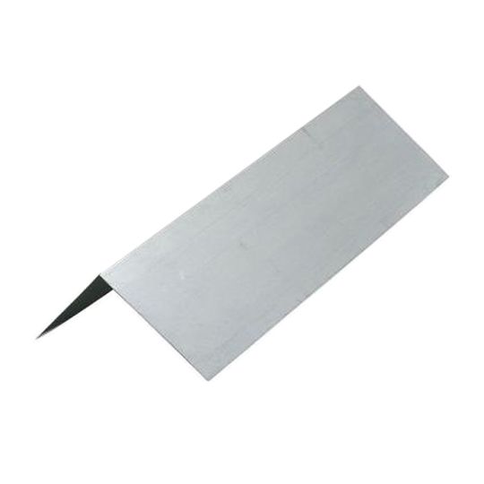 DOT Metal Products 1-1/2" x 1-1/2" x 10' Galvanized Steel Roof Edge - Standard Gauge