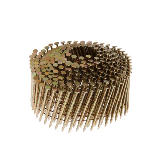 Grip-Rite 2-3/8" x .099" Ring Shank Electro-Galvanized 15&deg; Wire Coil Nails - Box of 3,000