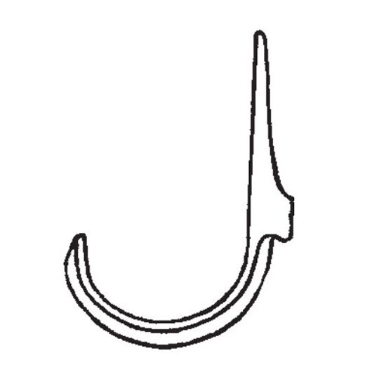 Berger Building Products 3" Round Galvanized Steel Sickle Hook for Wood