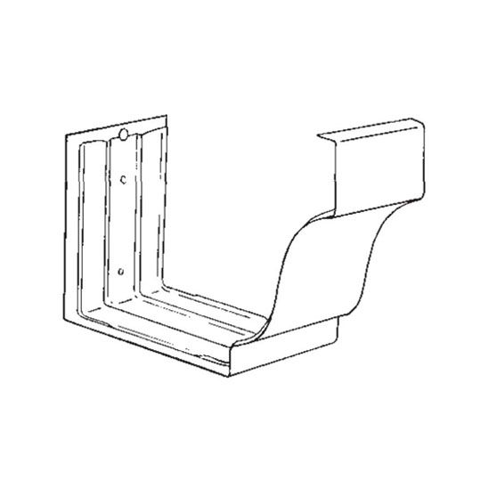 Berger Building Products 26 Gauge 5" K-Style Galvanized Steel Slip Joint