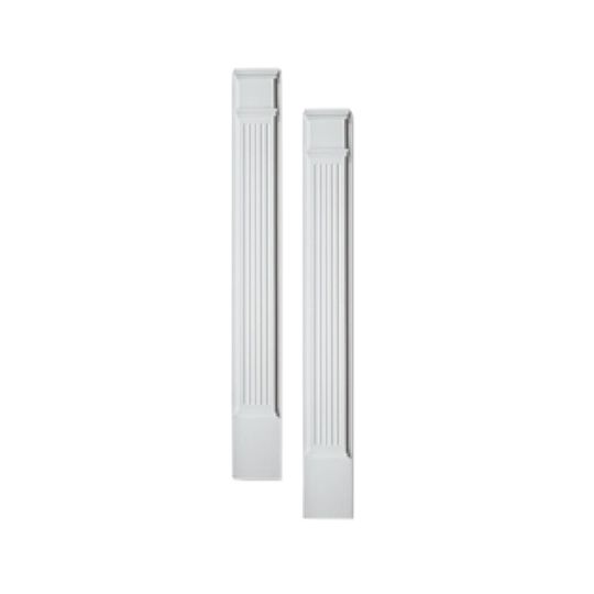 Fypon Molded Millwork 5" x 90" Fluted Pilaster Molded with Plinth