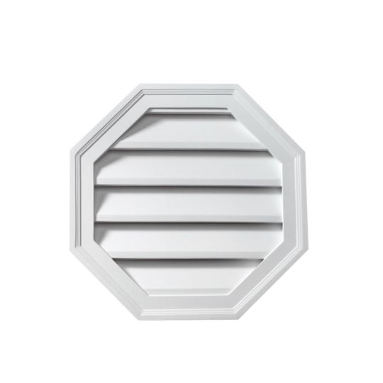 Fypon Molded Millwork 30" Decorative Octagon Louver