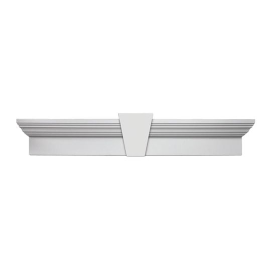 Fypon Molded Millwork 6" x 36" Crosshead with Keystone