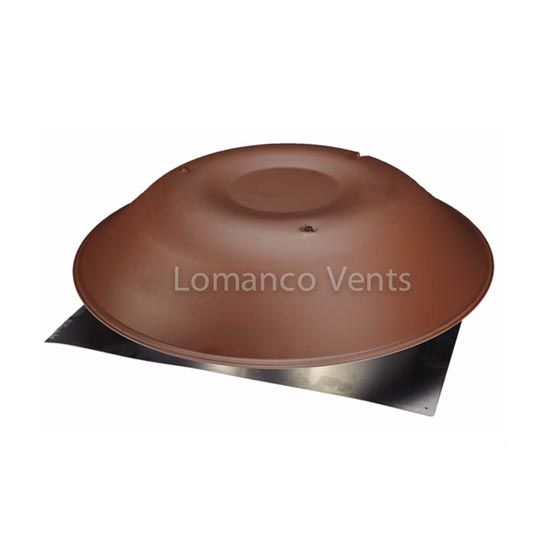 Lomanco 135-Series Dome Static Roof Louver Weathered Bronze