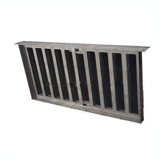 Lomanco 16" x 8" Heavy Die-Cast Aluminum 3-Slide Shutter Foundation Vent Mill