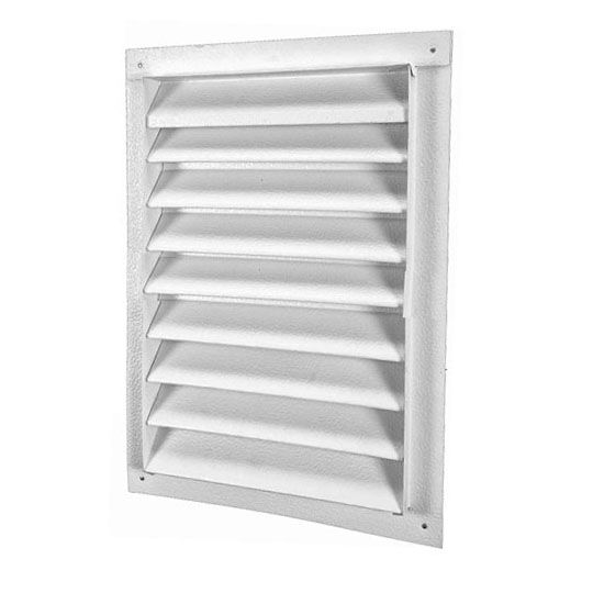 Lomanco 12" x 18" 200-Series Square Recess Mount Gable Louver White