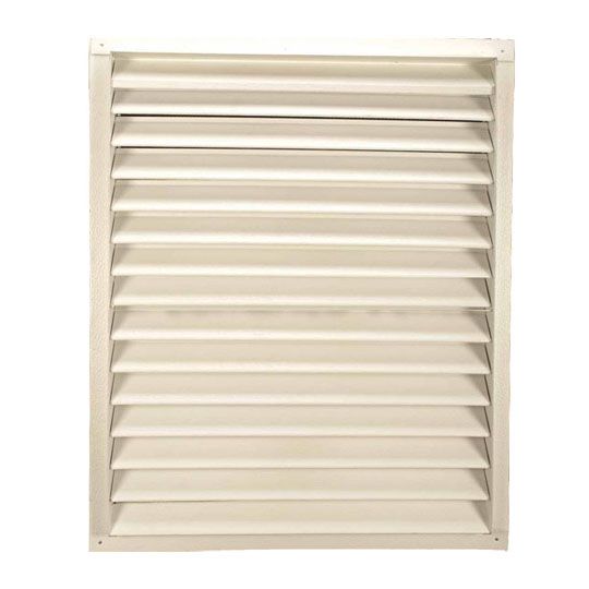 Lomanco 24" x 30" 200-Series Square Recess Mount Gable Louver White