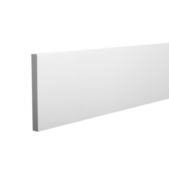 Azek 1" x 8" x 18' Square Edge Trim Board - Traditional Finish