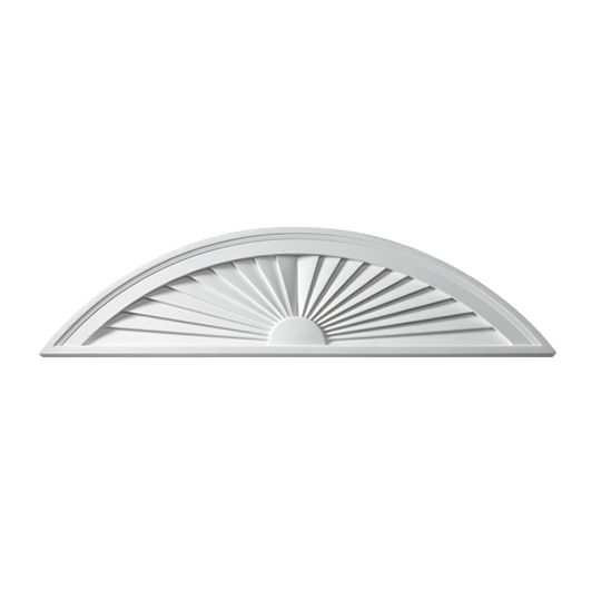 Fypon Molded Millwork 68" x 14" Segment Sunburst Pediment