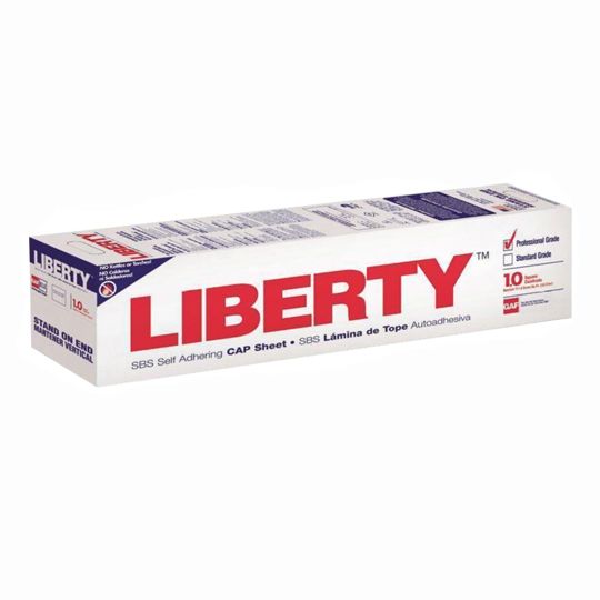 GAF 0.157" 39-3/8" x 34' Liberty&trade; SBS Self-Adhering Cap Sheet 1 SQ. Roll Weathered Wood