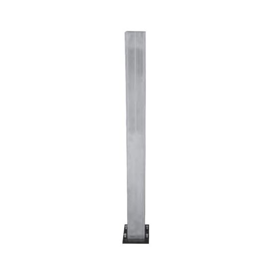 Poly Rail 4" x 33" Aluminum Post Mounts White