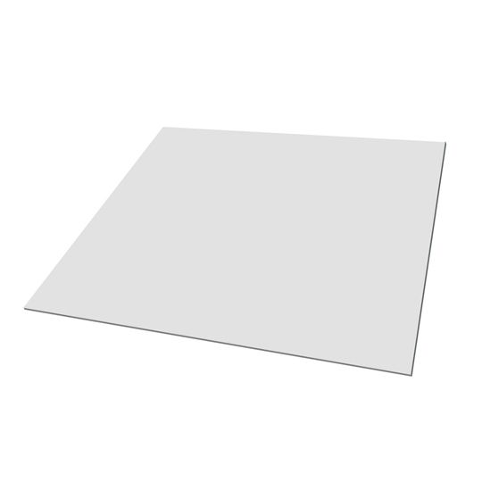 GAF 4' x 10' EverGuard&reg; PVC Coated Galvanized Metal Sheet White