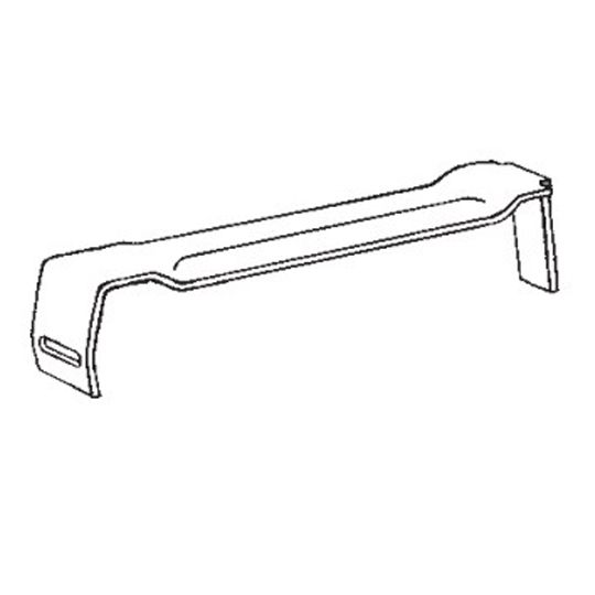 Berger Building Products 5" K-Style Painted Aluminum Crossbar for Premium Fascia Hanger Royal Brown