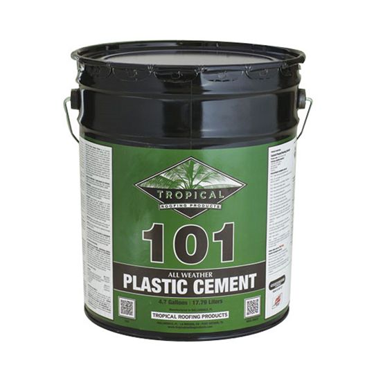 Tropical Roofing Products 101 All Weather Plastic Cement - 5 Gallon Pail