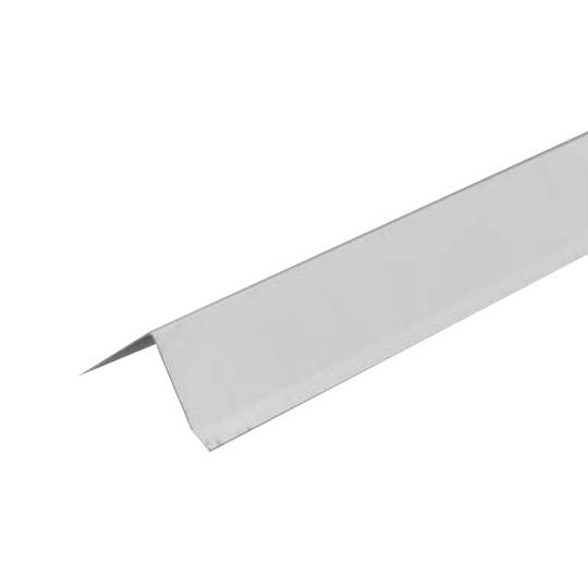 Semco Southeastern Metals 3" x 3" x 10' Galvanized Roof Edge White