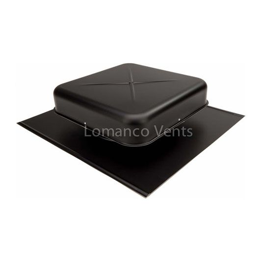 Lomanco 550 Aluminum Pan Static Roof Louver Black