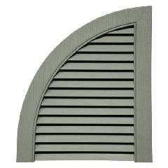 Mid-America Siding Components Open Louver Quarter Round Arch Top for...