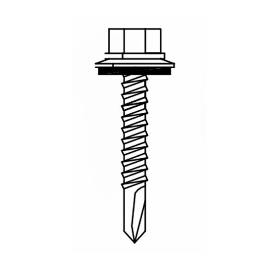 Coastal Metal Service 1" TEK Screw Galvanized