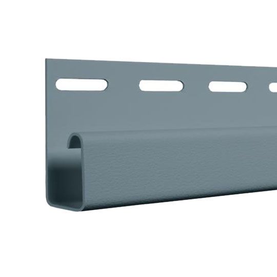 CertainTeed Siding 1/2" Pocket J-Channel - Matte Finish Sterling Grey