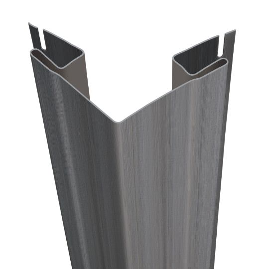 CertainTeed Siding 3/4" x 3-1/3" x 10' Outside Corner Post - Woodgrain Finish Slate