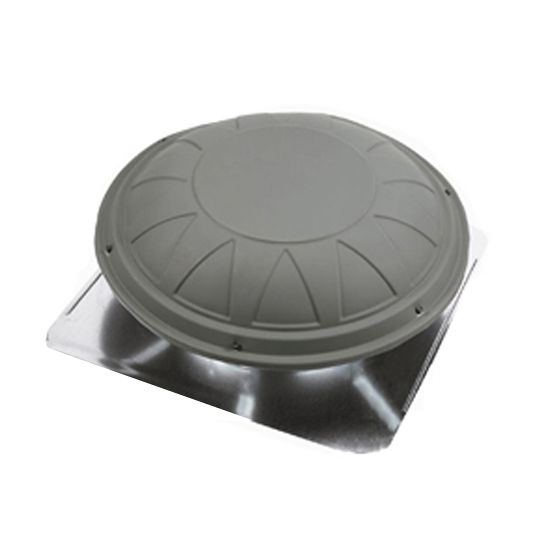 Air Vent Airhawk&reg; Round Plastic Static Dome Vent Grey