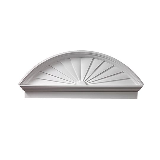 Fypon Molded Millwork 54" Combination Sunburst Pediment