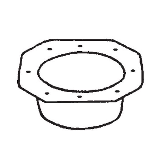 Berger Building Products 3" K-Style Oval Copper Wide Flange Pop Rivet Outlet