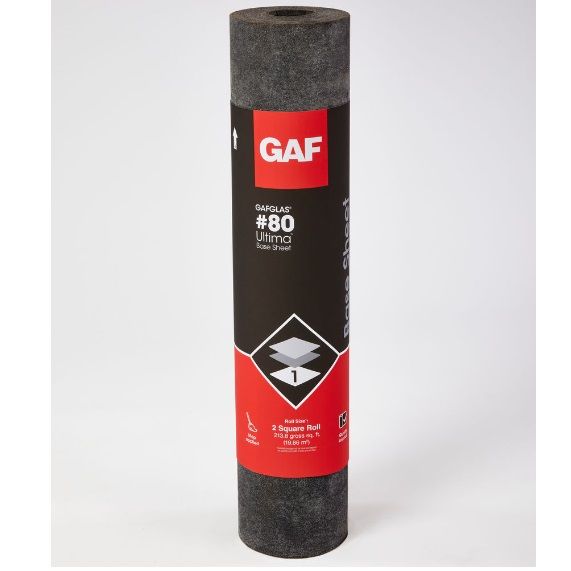 GAF 39-3/8" x 65.2' GAFGLAS&reg; #80 Ultima&trade; Base Sheet 2 SQ. Roll