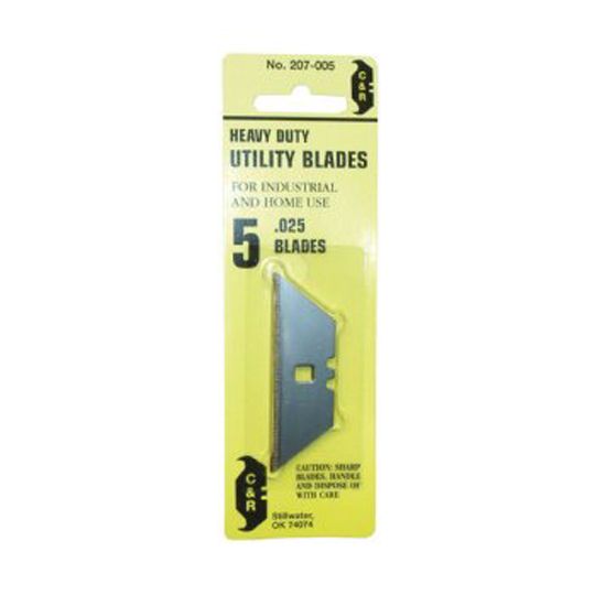 C&R Manufacturing Utility Blade Notch with Hole - Pack of 5