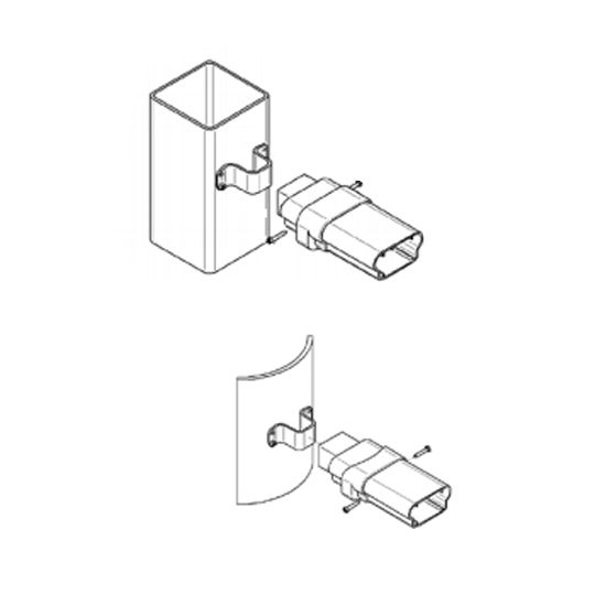 Certainteed - Evernew Kingston Column Rail Bracket Kit Almond