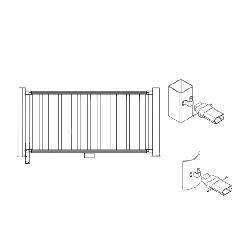 Certainteed - Evernew Kingston Flat Rail Kit Square Baluster 36X6'