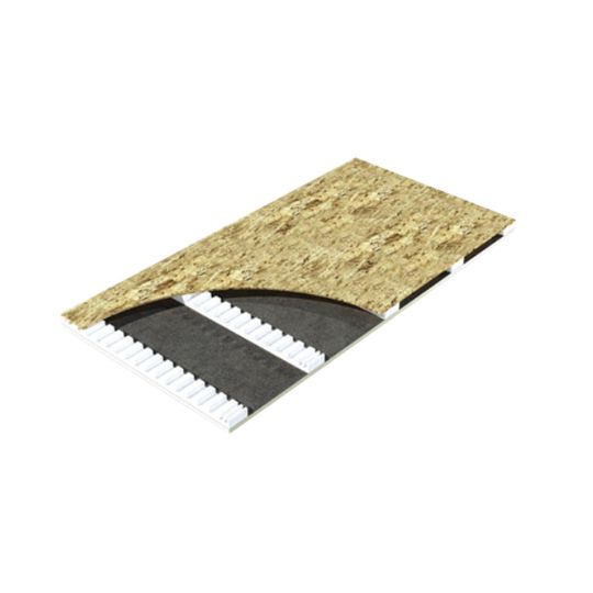 Atlas Roofing 4" x 4' x 8' ACFoam&reg; CrossVent&reg; Nailable Ventilated Roof Insulation - 1" Air Space