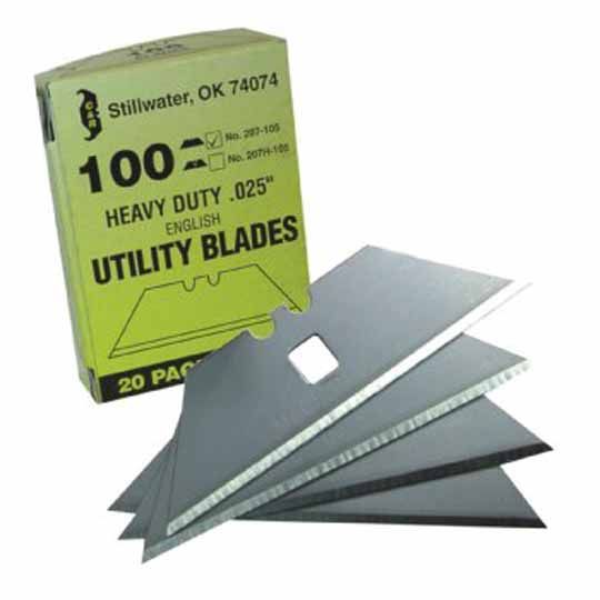 C&R Manufacturing Utility Blades with Holes - Pack of 100