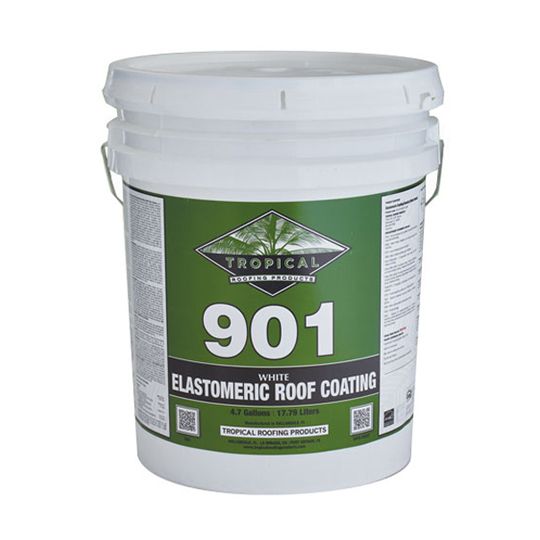 Tropical Roofing Products 901 Elastomeric Roof Coating - 5 Gallon Pail Tan