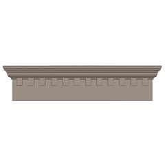 Mid-America Siding Components Standard Classic Dentil Window Header with...