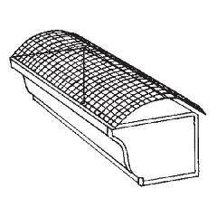 Berger Building Products 6" K-Style Gutter Guard Hinged