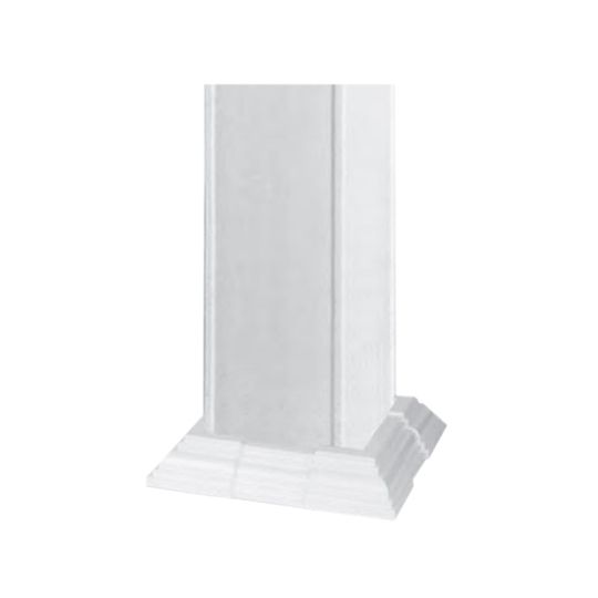 Poly Rail 4" x 4" Column Clad Flair Gloss White