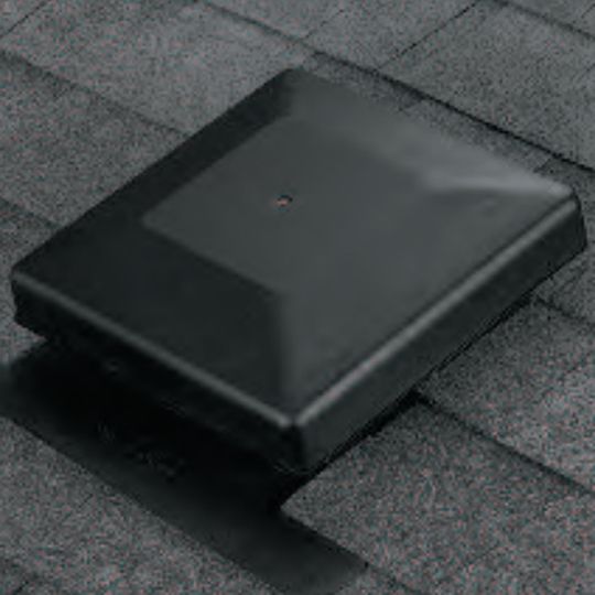 Air Vent Airhawk&reg; SQP Square Plastic Vent Black